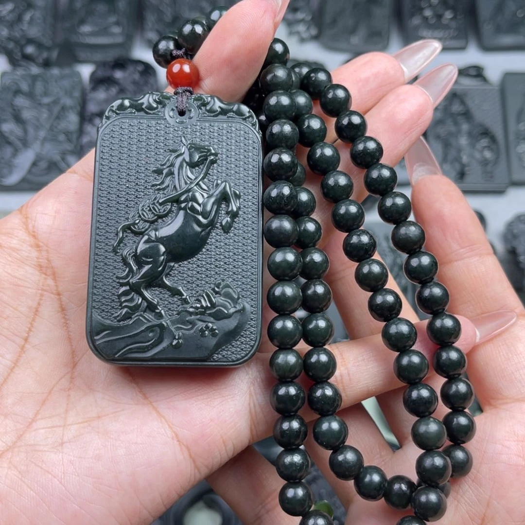 和田玉未镶嵌颈饰