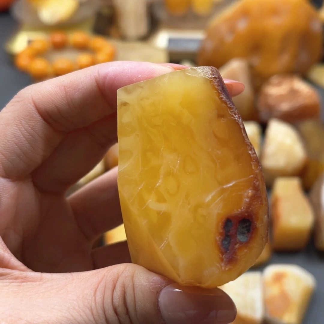【闪购商品】定制琥珀未镶嵌天然琥珀蜜蜡原石