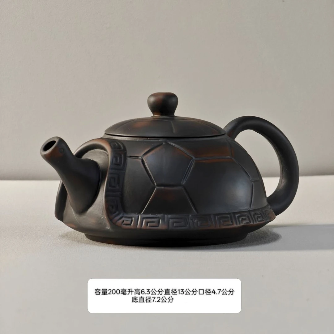紫陶紫砂壶纯手工富甲一方单壶陶瓷家用大容量功夫茶壶茶具