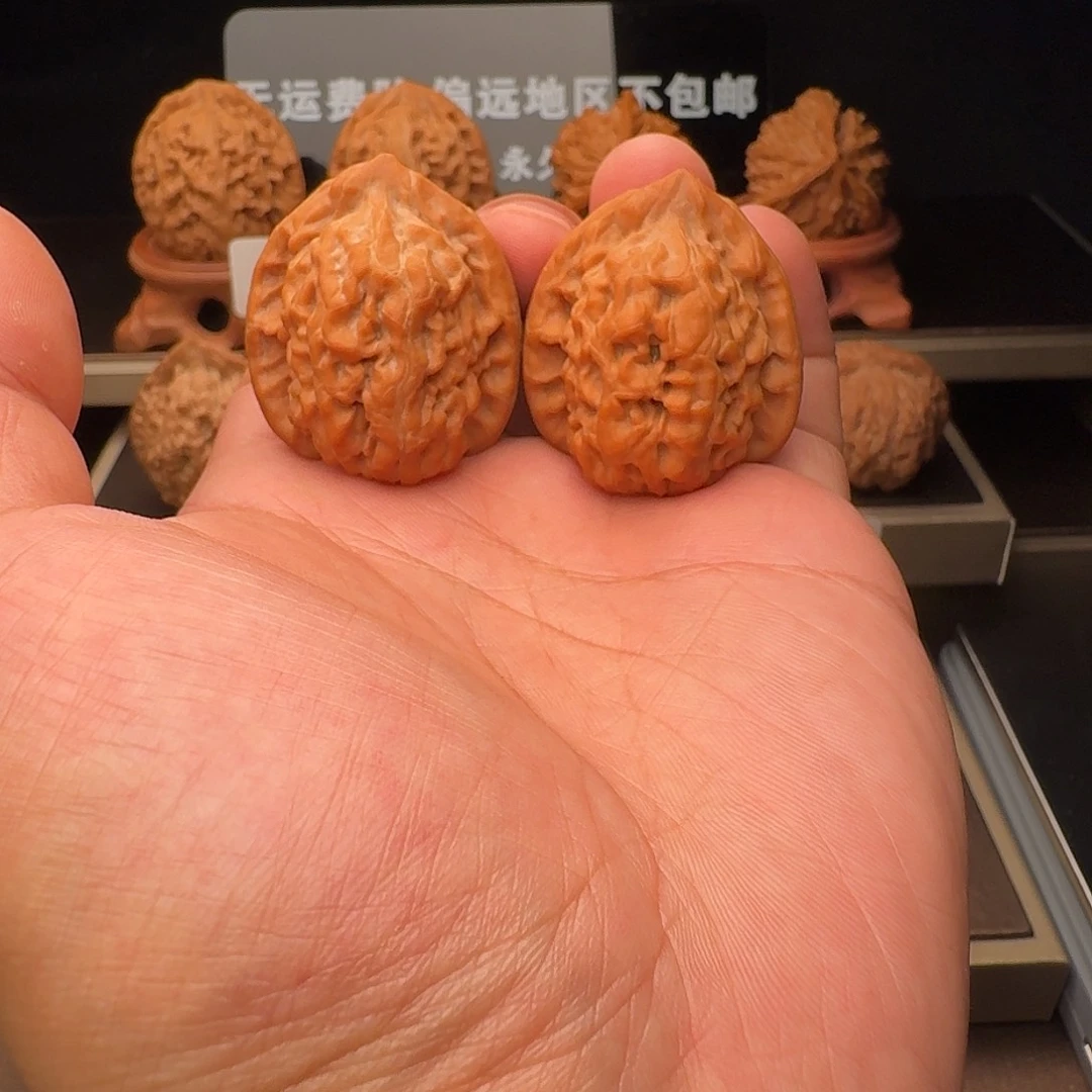 吊坠文玩核桃金字塔34.5全品白茬