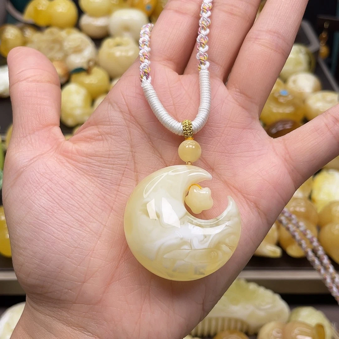 蜜蜡裸石未镶嵌葫***）蜜蜡