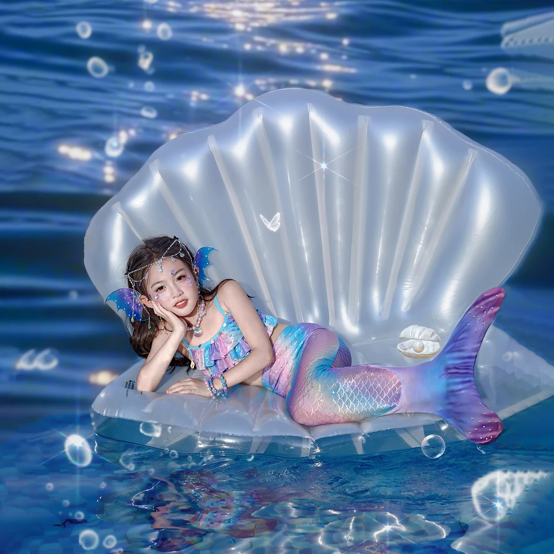 66公主女童泳装美人鱼尾巴泳服度假泳衣25YY021