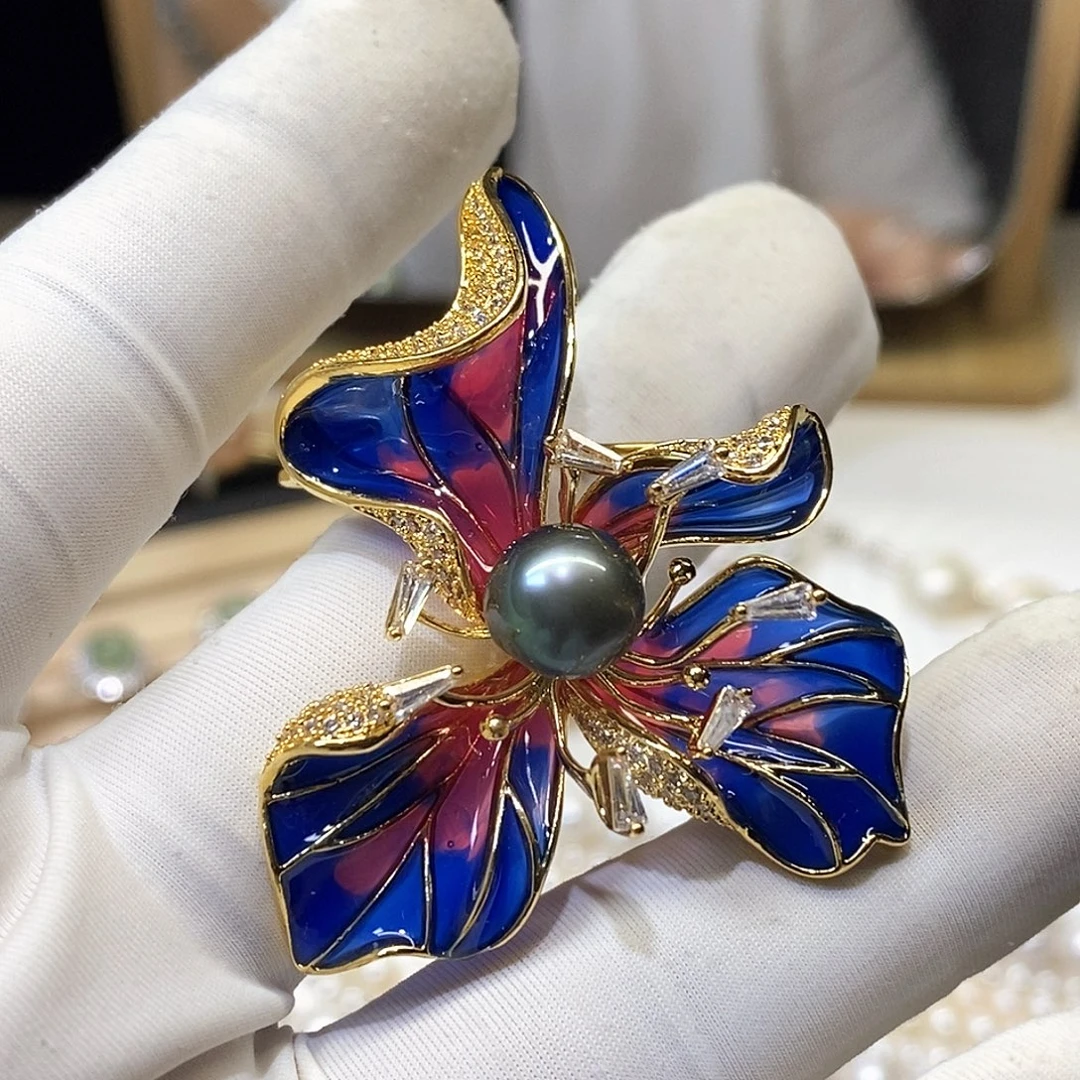 海水珍珠胸针未镶嵌