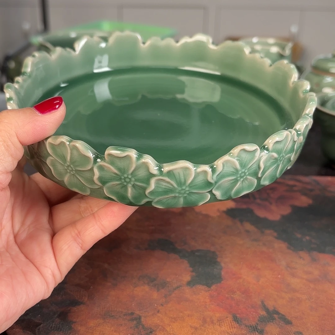 龙泉云间青瓷小米茶器