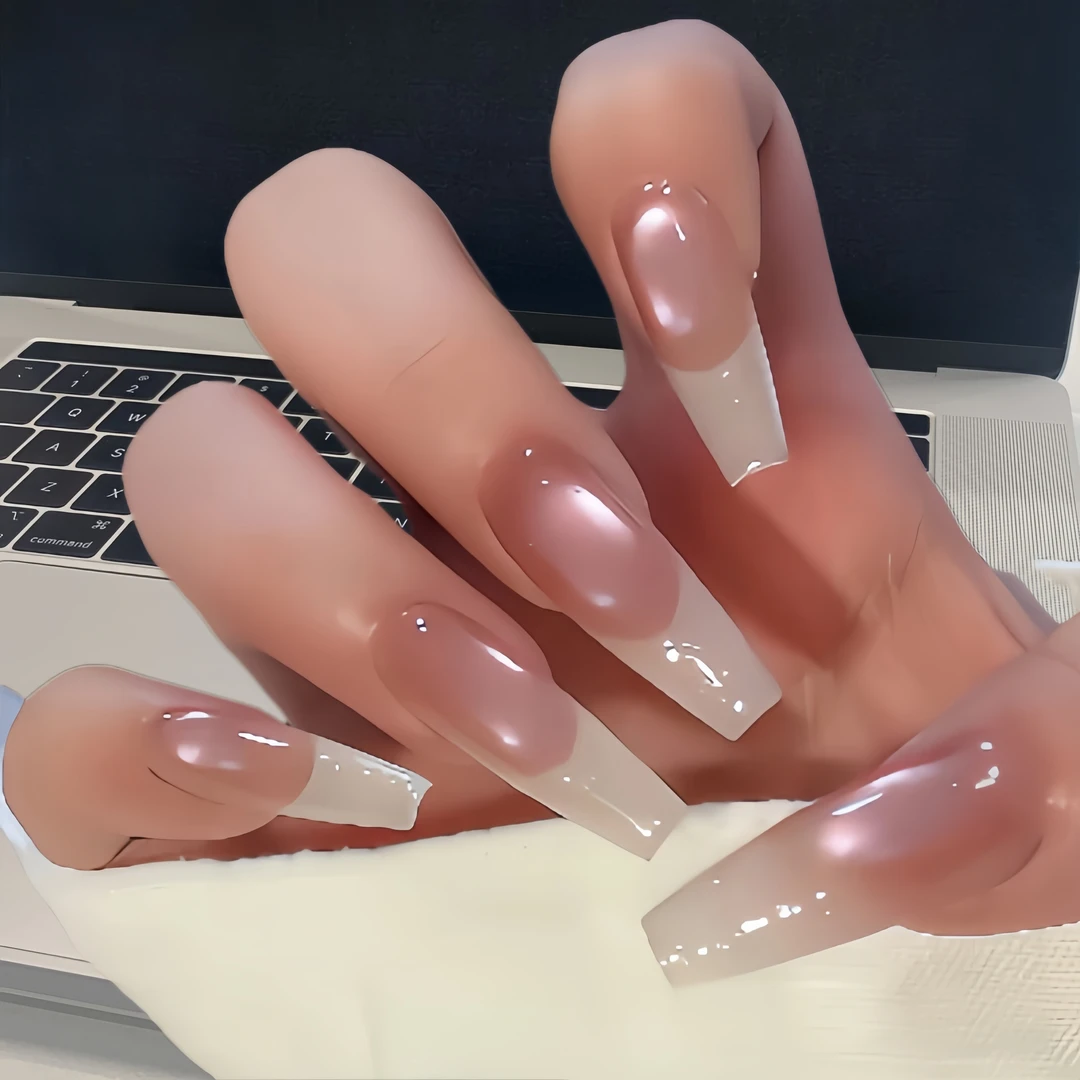 【流光溢彩】纯手工穿戴甲可拆卸纯欲猫眼美甲高级感网红指甲片新款