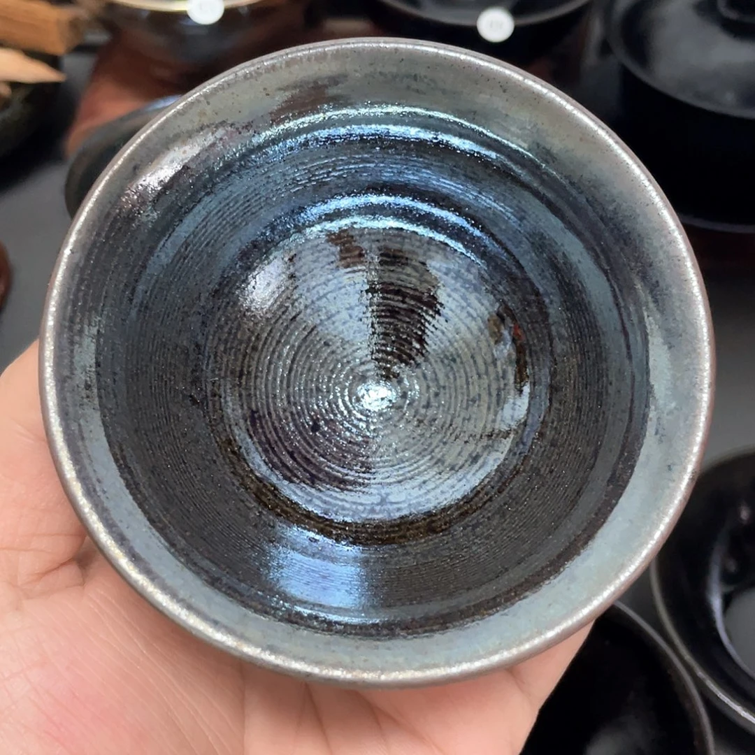 茶盏非遗传承人钱定落灰烧1