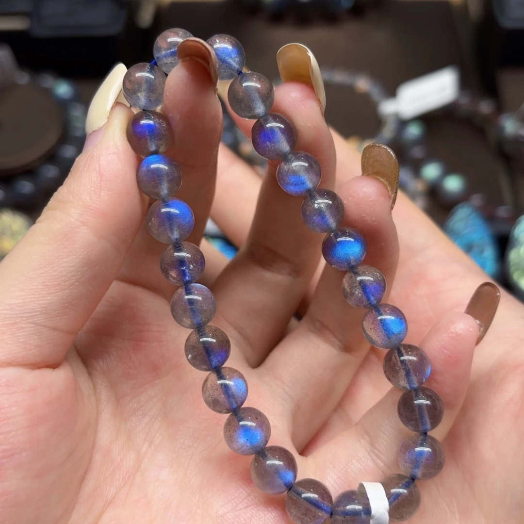 未镶嵌手链长石8mm左右