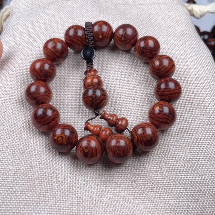 黄花梨/降香黄檀手串/手链海南黄花梨1.5