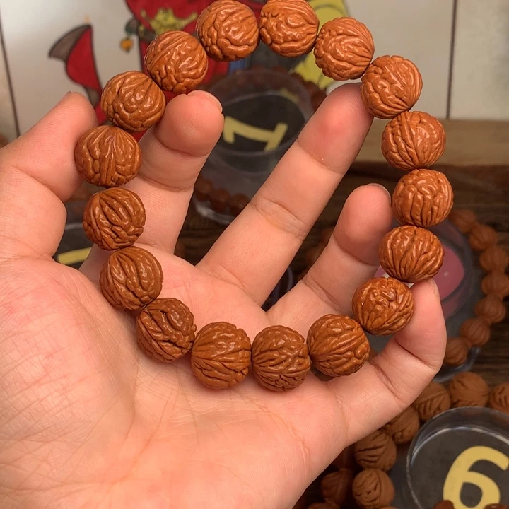 桃核吊坠17荔枝龙纹