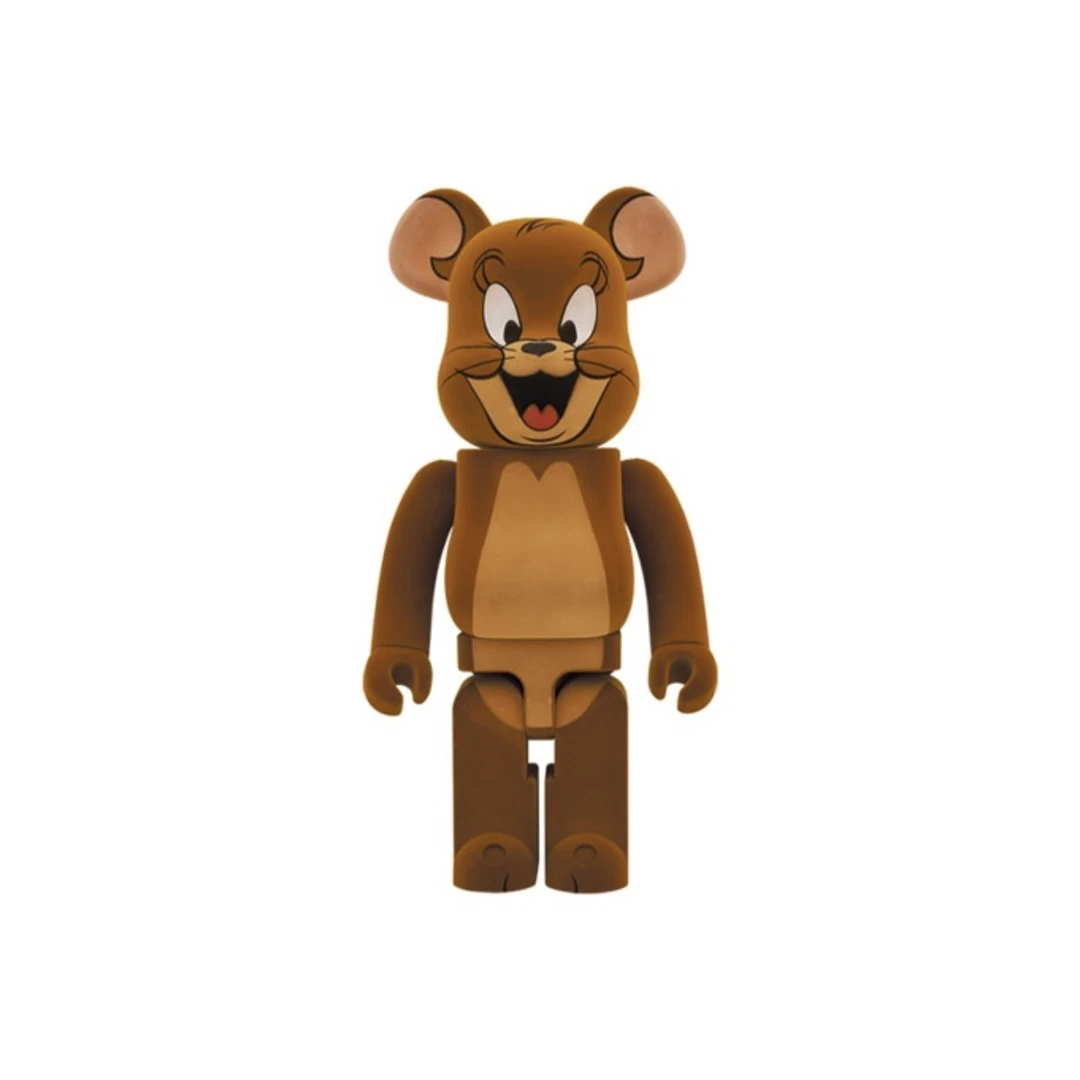 【全新未拆】Bearbrick x 猫和老鼠 杰瑞JERRY 植绒版 1000%玩具