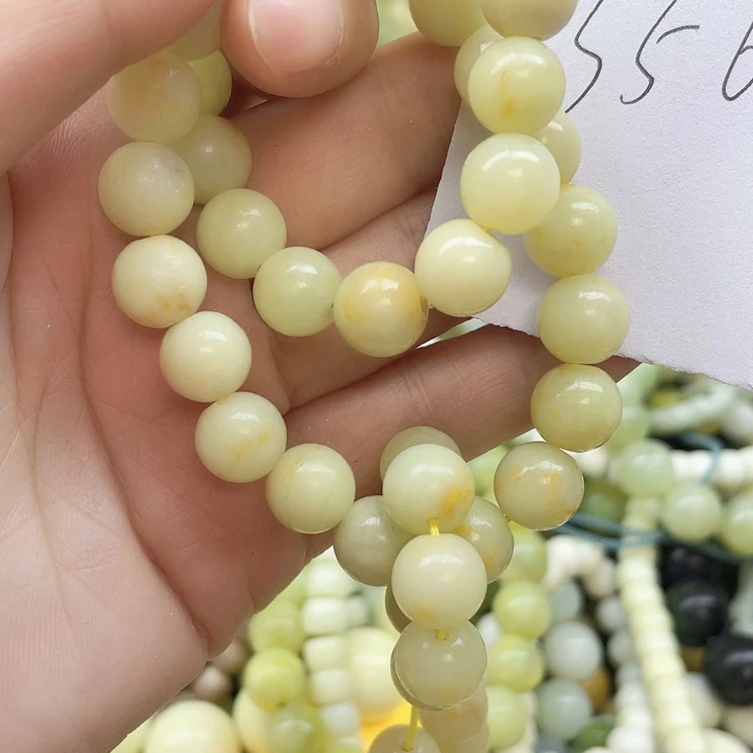 合金蛇纹石玉手链