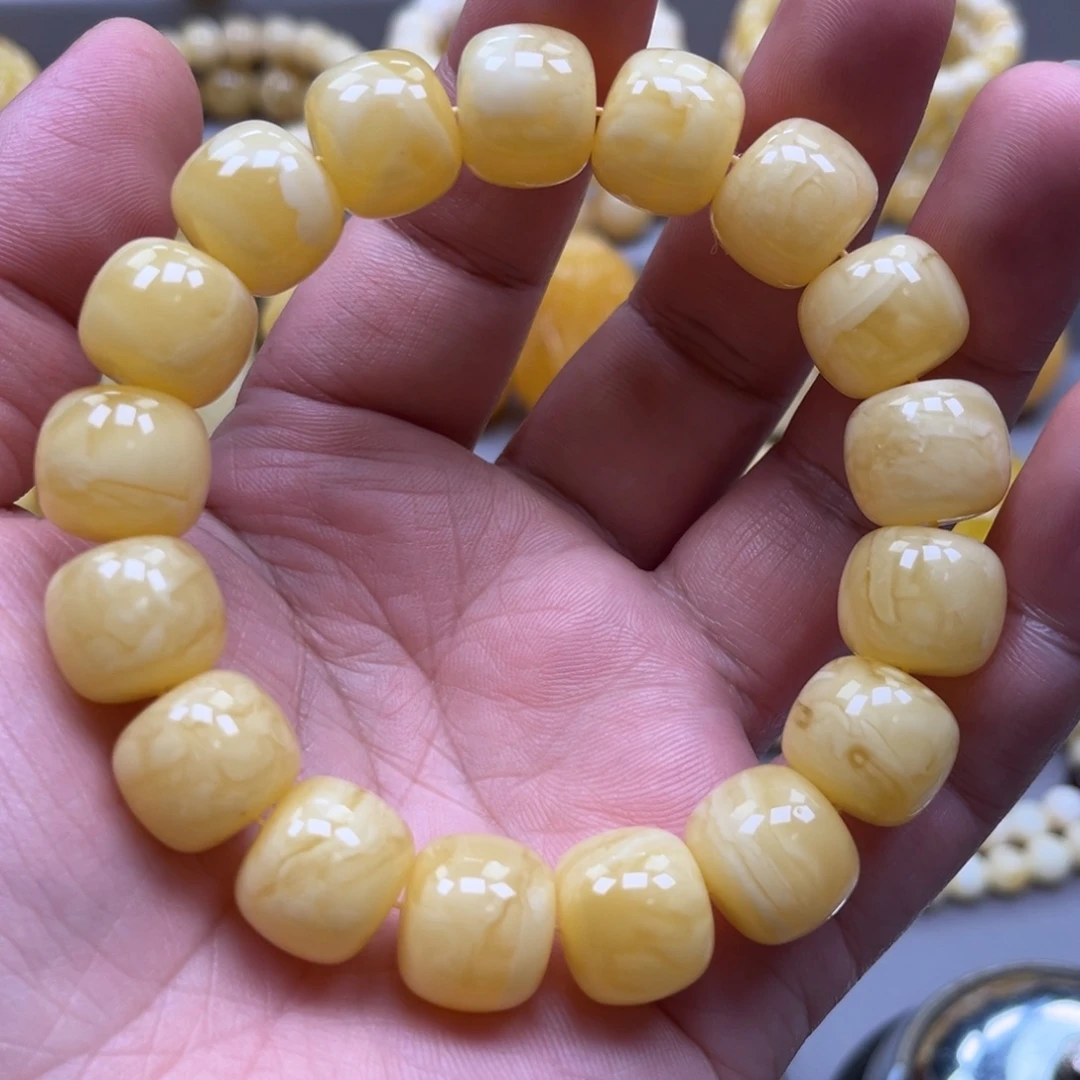琥珀未镶嵌手链手串