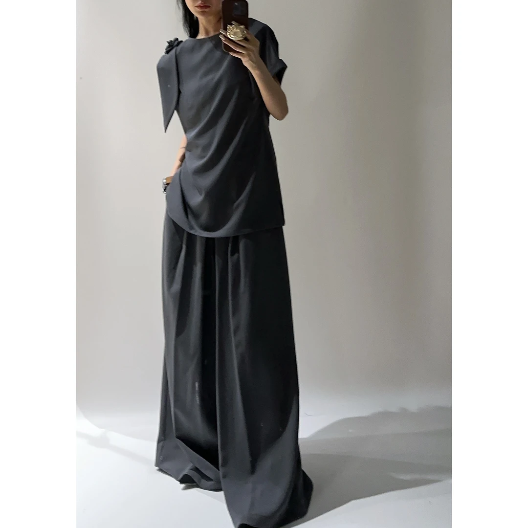 20263（定制款NO退NO换）花朵大牌感显瘦套装