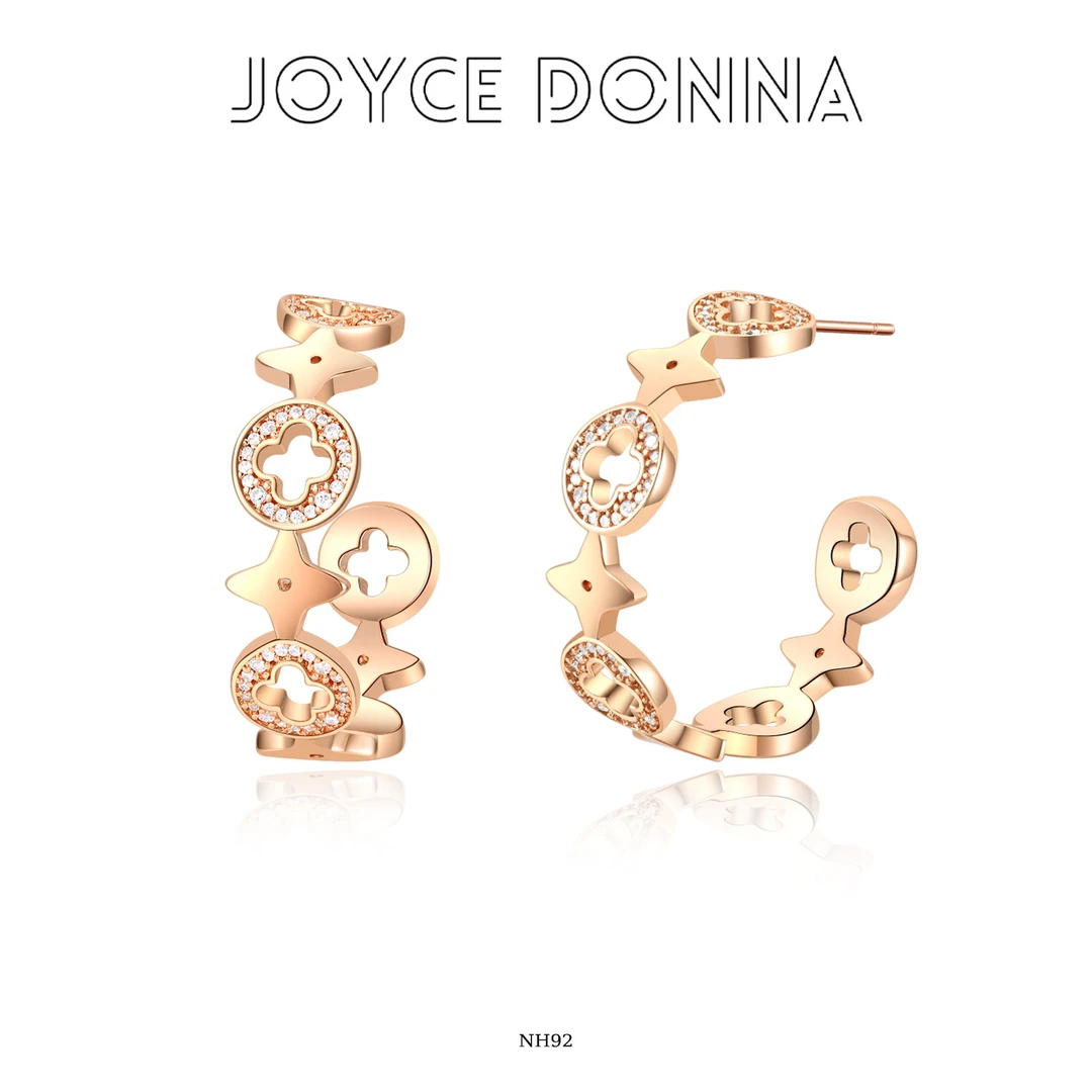 镀K金 925银针 法式气质高级百搭老花耳环 NH92 NH197