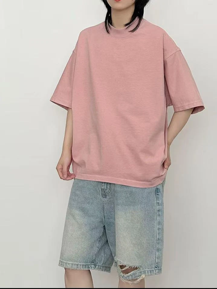 【CQ70】夏季净版基础百搭休闲短袖T恤