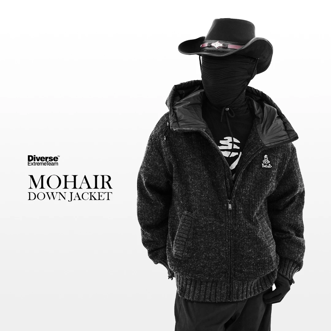 【DAKAR】冬季毛衣羽绒服防寒时尚潮流男女款白鸭绒保暖连帽