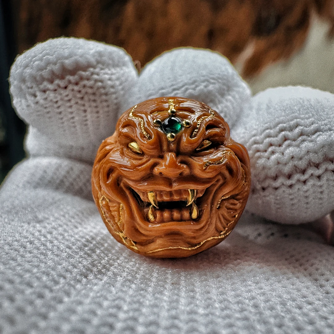 猴头核桃雕刻虎僧2.0