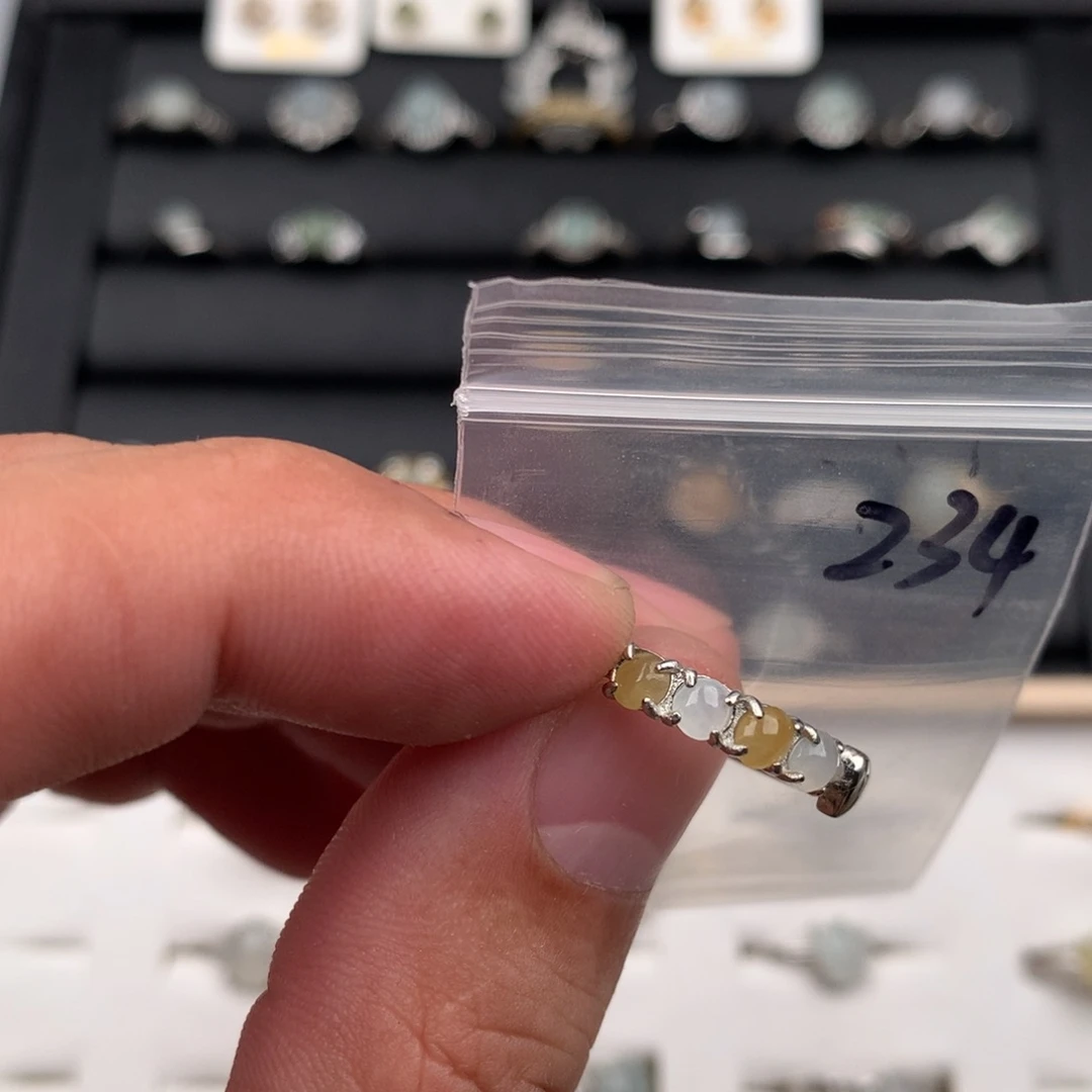 翡翠未镶嵌戒圈234