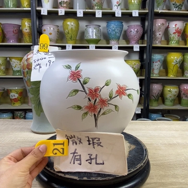 景德镇高温陶瓷花盆