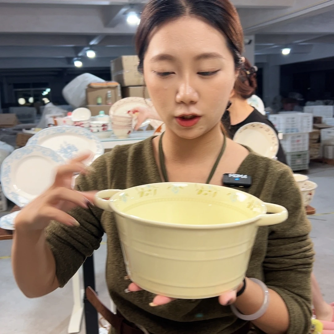 潮州微瑕陶瓷餐具7.5寸
