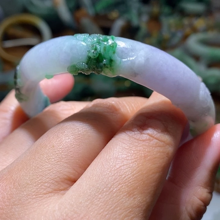 定制翡翠未镶嵌毛货57-58