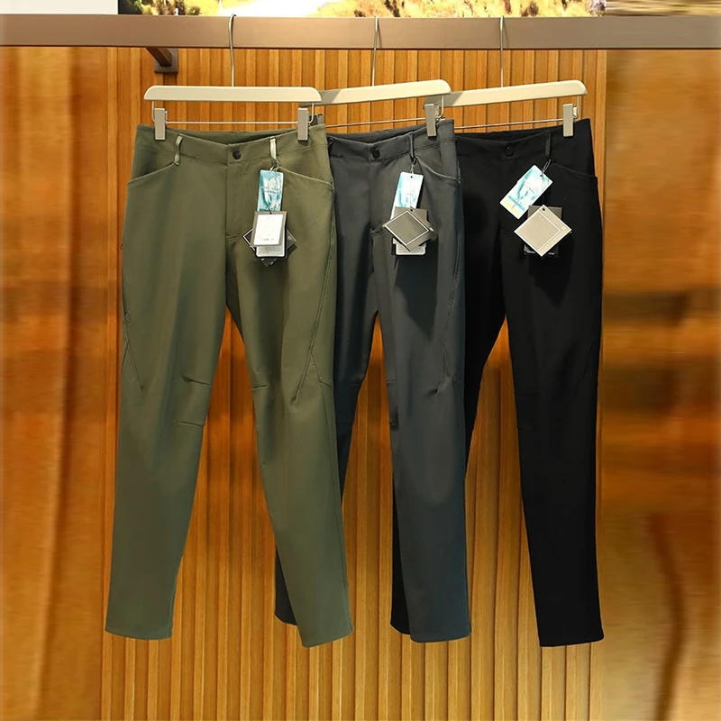 春季男士简约纯色户外软壳休闲裤男款防风防泼水百搭长裤HB138