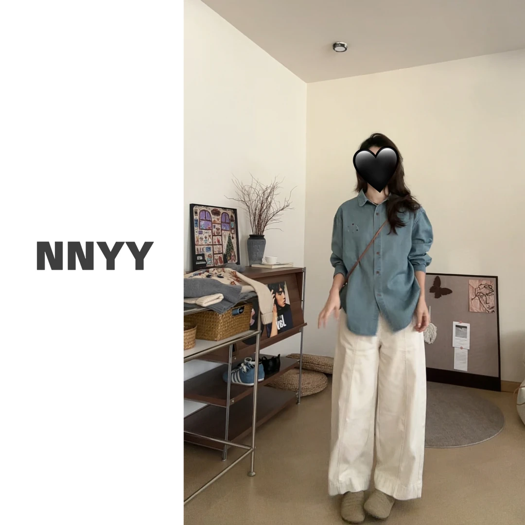 阿虞自制 韶华｜品质升级 内里包边 早秋复古牛仔衬衫薄外套上衣女