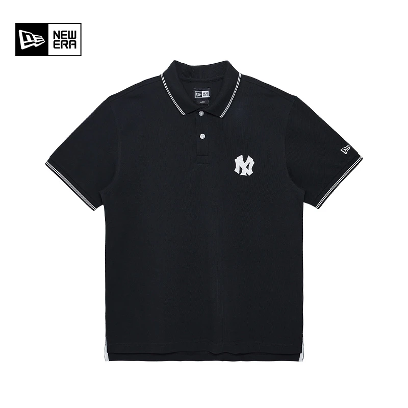 NEW ERA纽亦华春夏季MLB简约百搭基础POLO衫短袖新中式polo衫男士