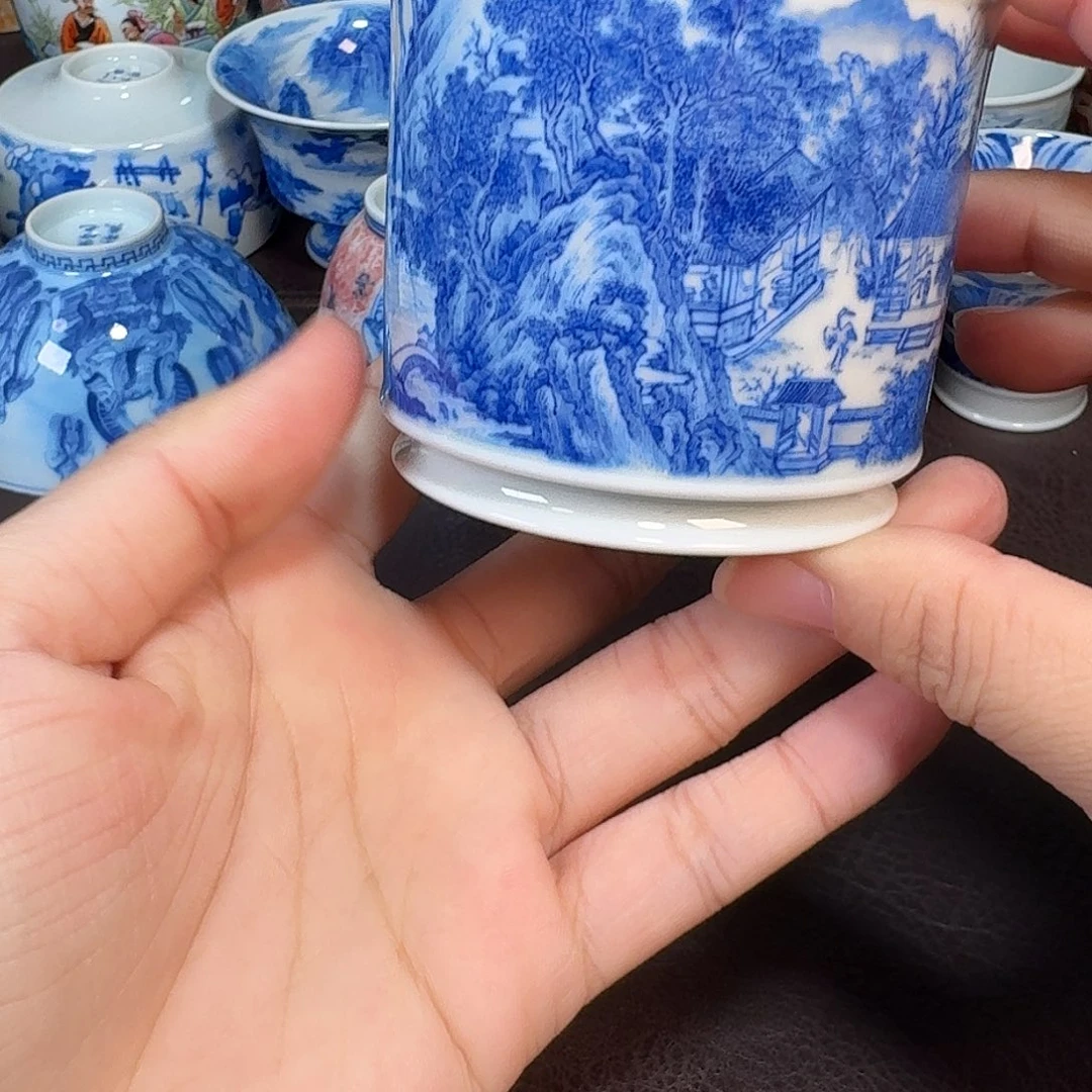 听***楼现代景德镇陶瓷杯