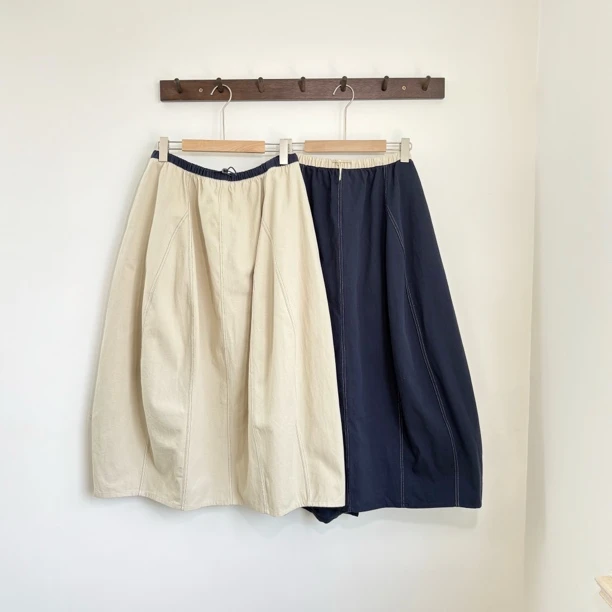 542102 ［偏厚］韩系松紧腰可爱风半身裙夏季花苞裙