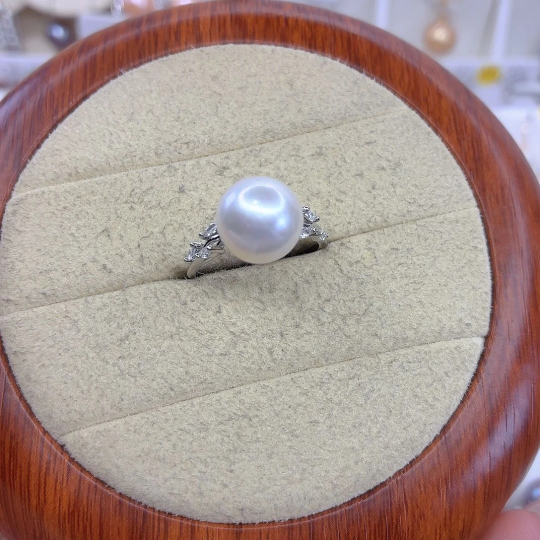 淡水珍珠戒指合金