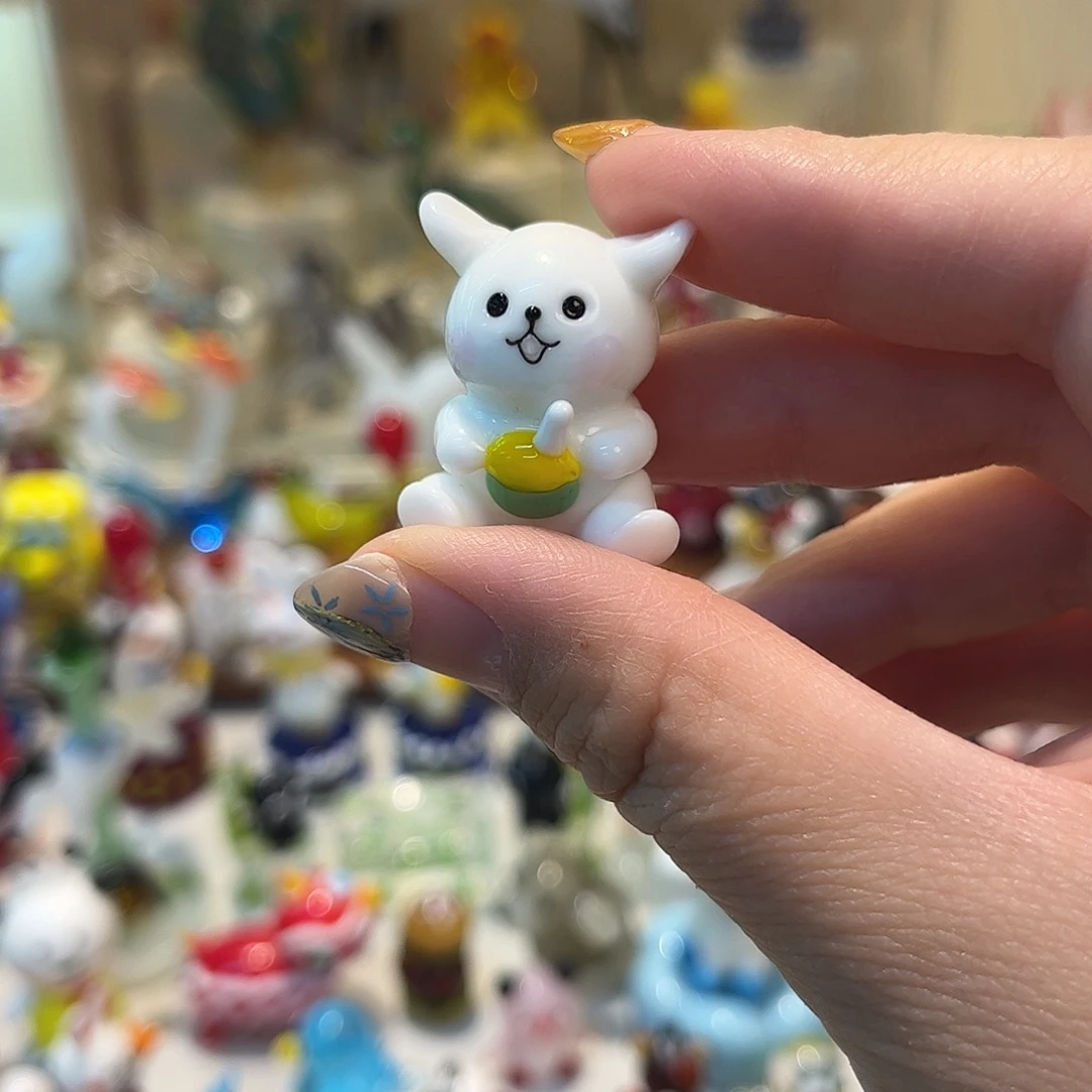 琉璃手工艺品线条小狗