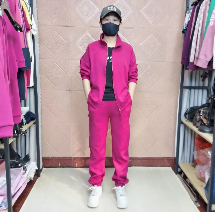 1春款全拉链运动时尚休闲套装春秋加绒秋冬网红上衣+裤子