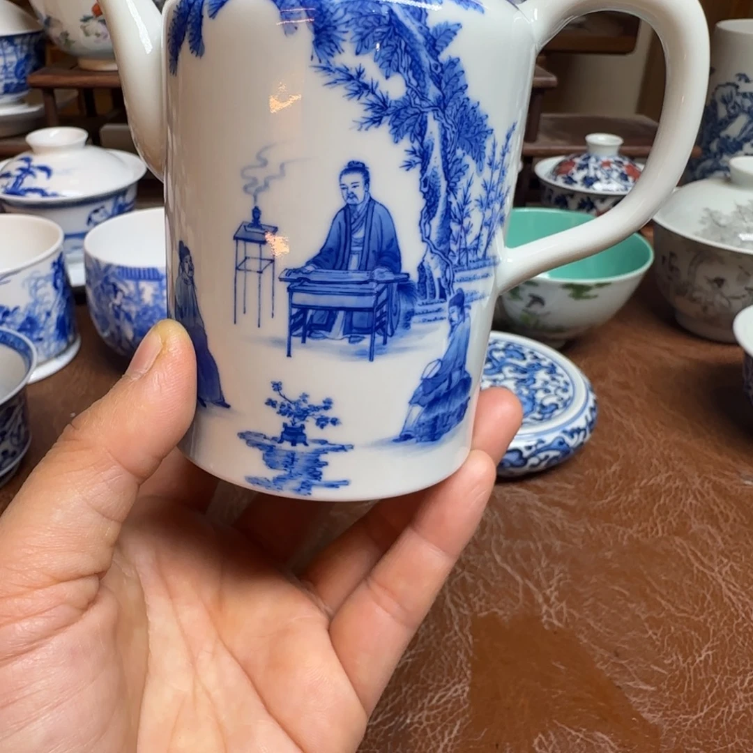 陶摆件今天晚上的月亮很圆