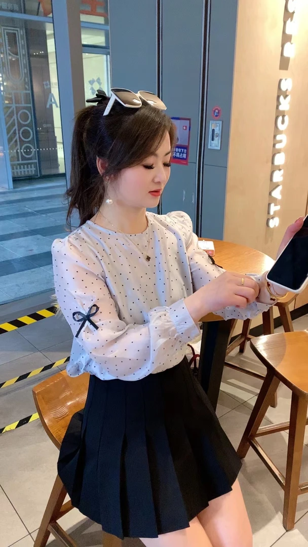 气质韩版泡泡袖衬衣洋气时尚百搭宽松设计感夏季娃娃领甜美衬衫