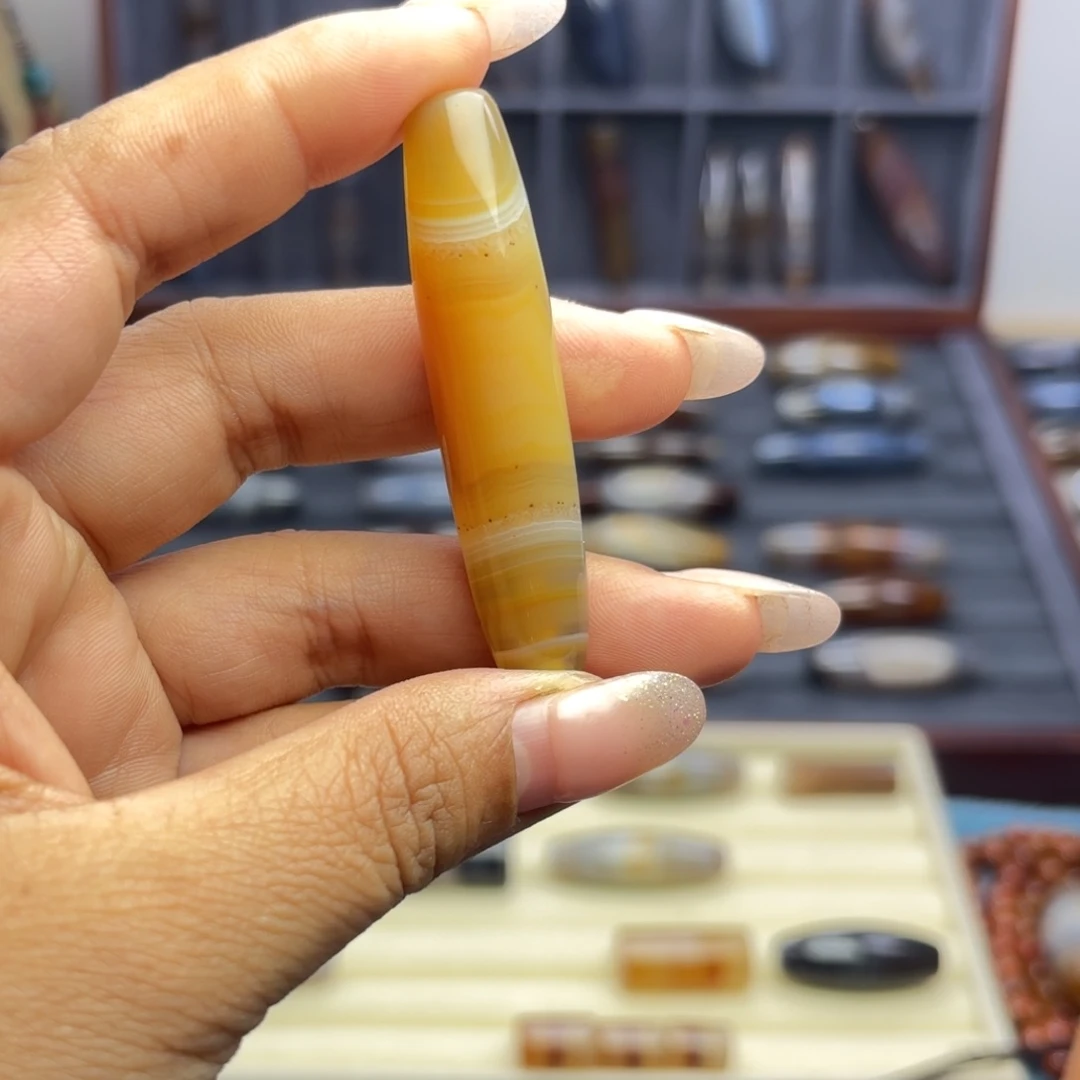 自***然玛瑙/玉髓未镶嵌颈饰