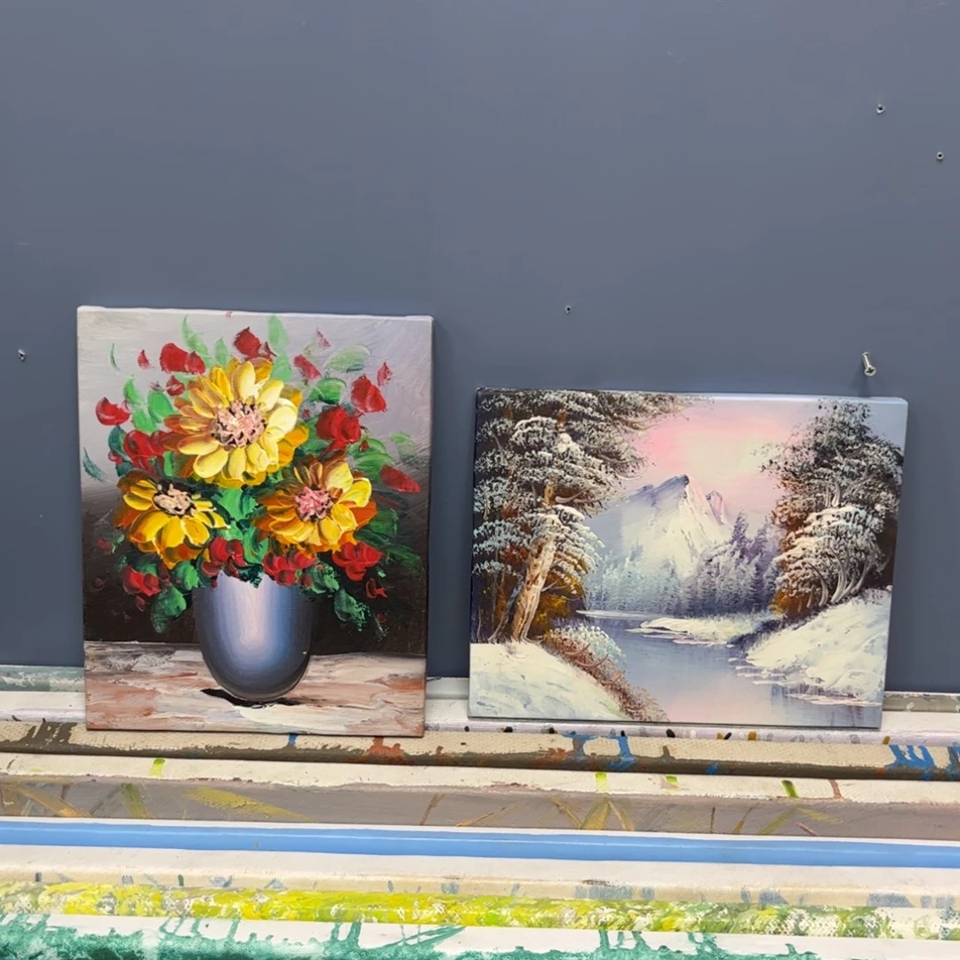 手工手绘精品油画20+25厘米