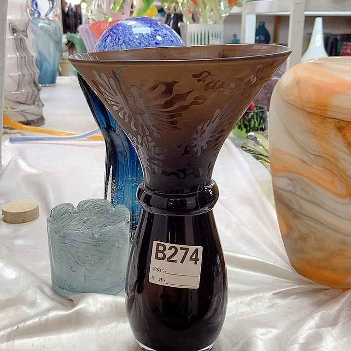 丫*琉璃花瓶高度30厘米19厘米