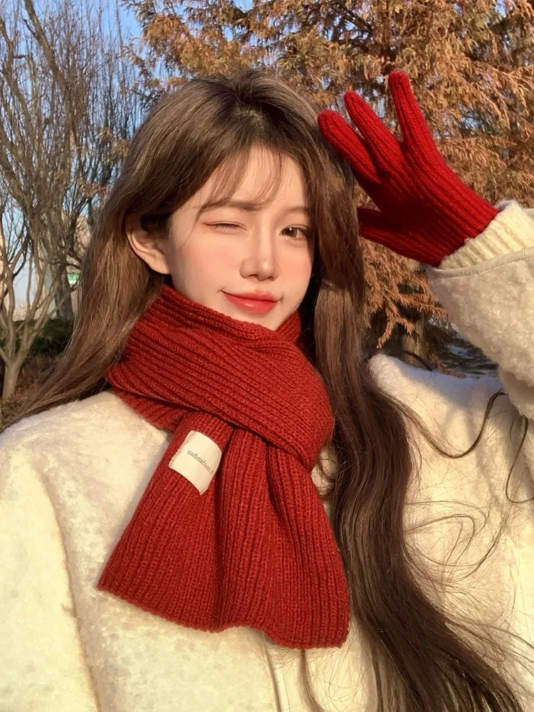 一号-Q--百搭网红女韩版潮流款时尚百搭针织围巾加厚情侣保暖气质