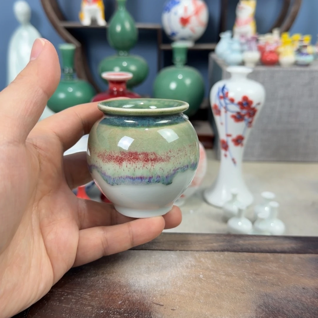 陶瓷手工小花器摆件