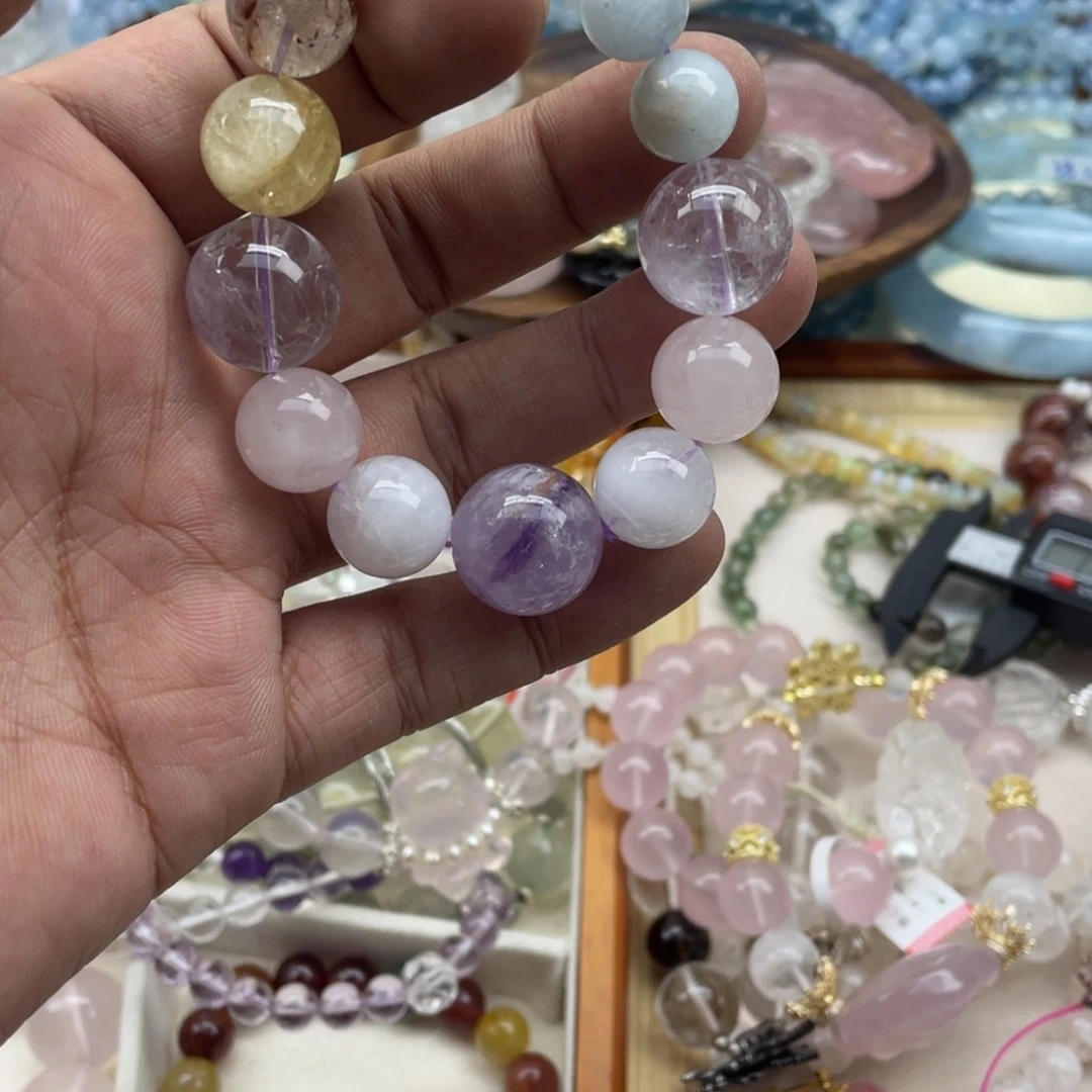 银S925镶嵌手链紫晶