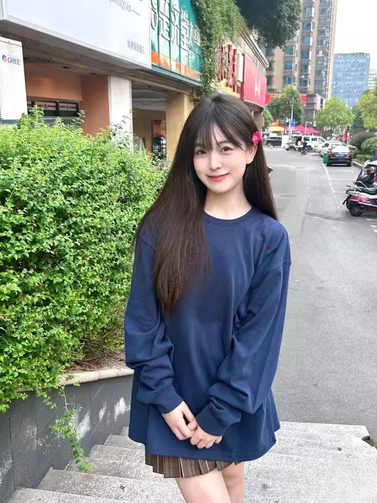 春秋季小众通勤纯棉小香风长袖男女学生韩版宽松慵懒ins外穿衣服