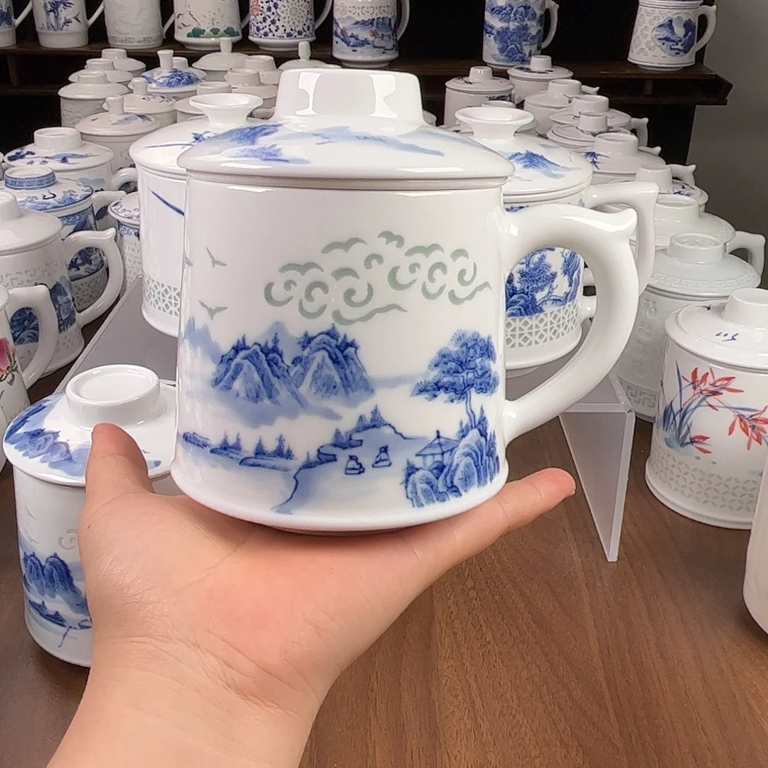 用***9景德镇高温瓷家用办公杯