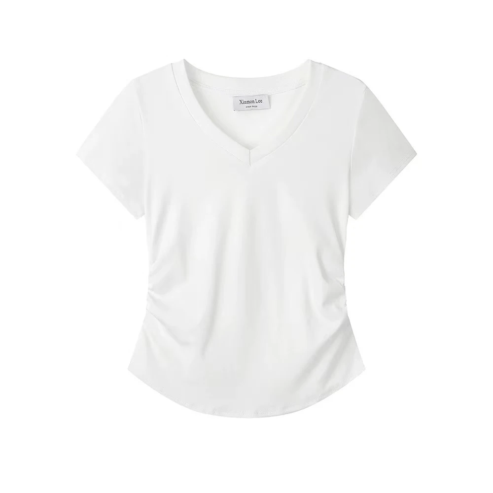D5-2四色“纯色”V领短袖