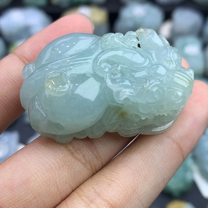 翡翠未镶嵌颈饰天然缅甸翡翠