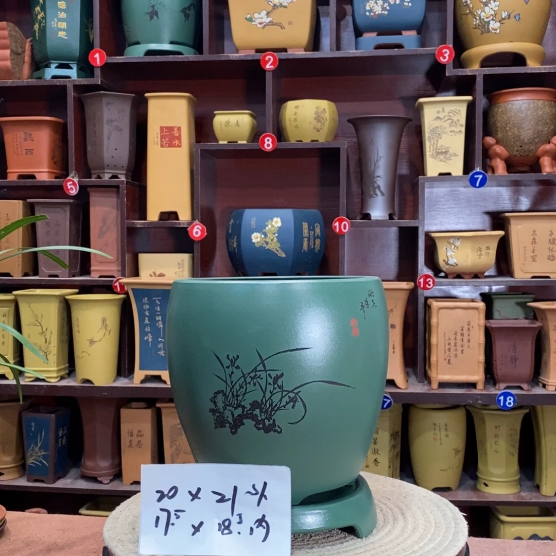 紫砂艺术紫砂花盆