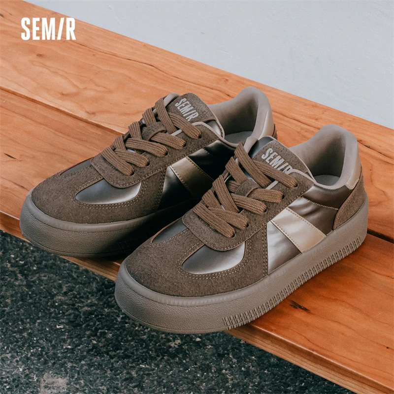 Semir 1059女鞋德训鞋女款2024春秋季休闲厚底爆款经典百搭板鞋