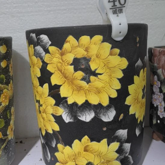 红泥花盆景德镇花盆