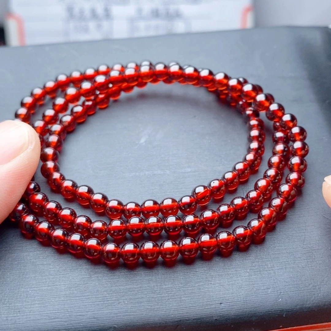 未镶嵌石榴石手链玻璃体大漏