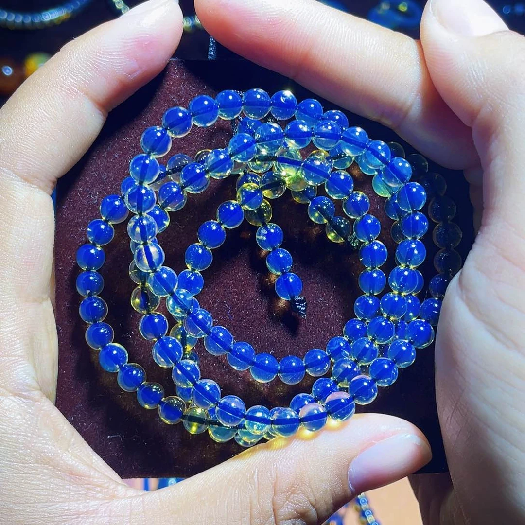 蓝珀裸石未镶嵌异色珀6加108